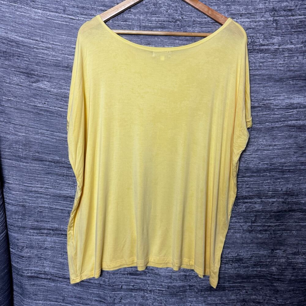 PIKO Green Earth Fashion Light Weight Yellow Tshirt Women Size Small - Picture 2 of 7